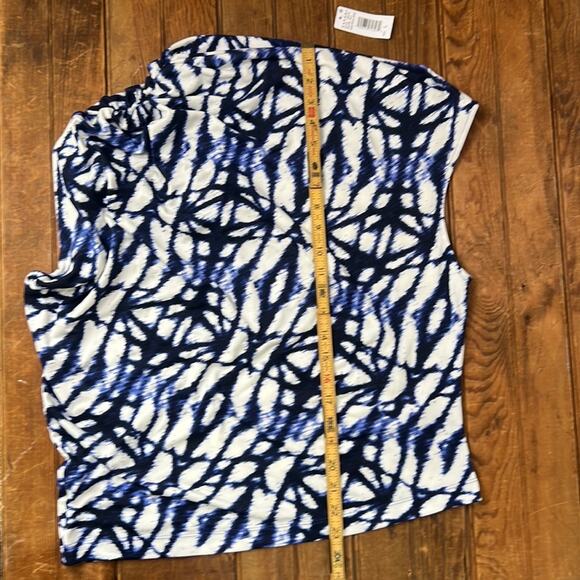 Women’s Natori Akira sleeveless jersey drape top size large New NWT - Picture 3 of 8